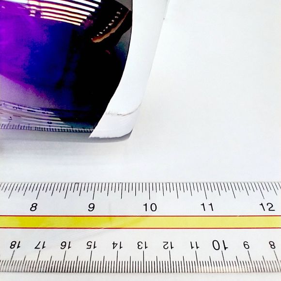 Art Glass Purple Handkerchief Vase - Picture 8 of 10